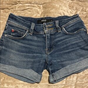 Hudson Jeans Women's Dark Blue Jean Shorts